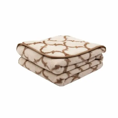 Merino Wool Blanket Latte – Single Layer