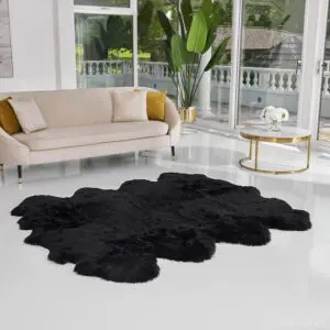 Sheepskin Rug Octo Black