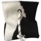 Black_and_White_Cowhide_Door_Stopper_a-1.jpg Square black and white cowhide door stopper with a knotted rope handle.