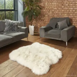 British Sheepskin Rug Natural 2 Skin