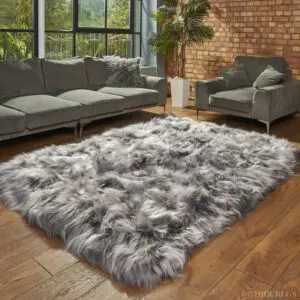 Icelandic Sheepskin Rug 6 Skin Grey