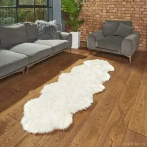 Sheepskin Rug Double Ivory