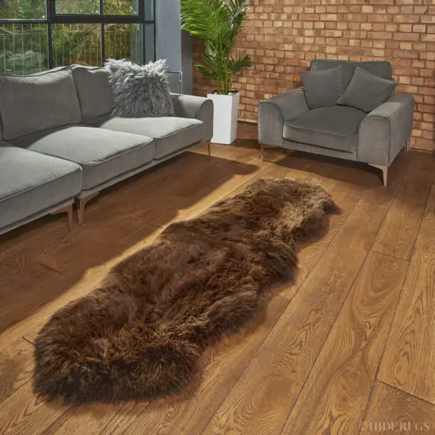 Rare Breed Sheepskin Double Natural Brown