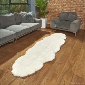 Icelandic Sheepskin Rug Shorn Double Ivory