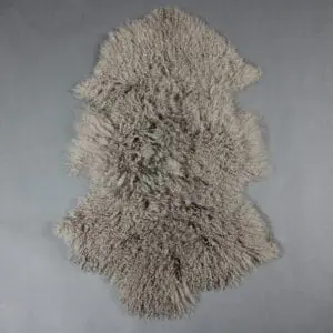 Mongolian Lambskin Rug Mushroom