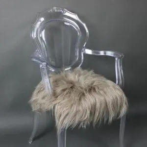 Icelandic Sheepskin Chair Pad Taupe