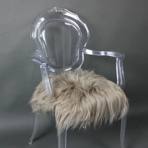 Icelandic Sheepskin Chair Pad Taupe