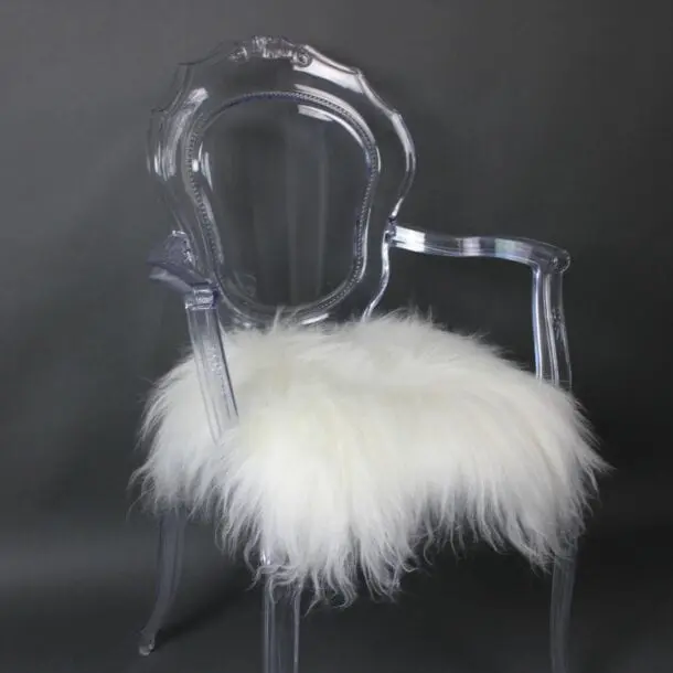 Icelandic Sheepskin Chair Pad Ivory