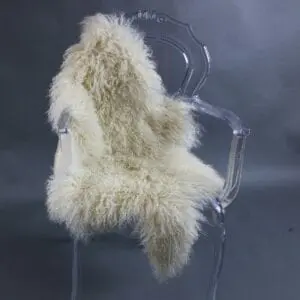 Mongolian Lambskin Rug Champagne