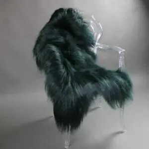 Icelandic Sheepskin Rug Bottle Green