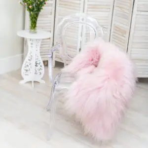 Icelandic Sheepskin Rug Pale Pink