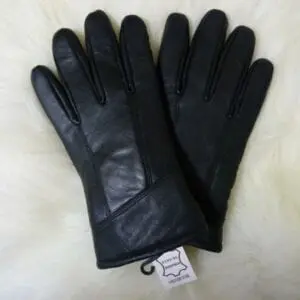 Men's Sheepskin Leather Gloves - Men's Large
