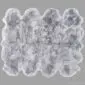 Rug-012 Large octo sheepskin rug in steel grey with a thick, textured wool pile and natural scalloped edges.