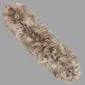Rug-067 Double-length taupe Icelandic sheepskin rug with long, thick wool and natural organic shape.