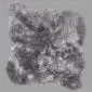 Rug-085 Grey shorn Icelandic sheepskin rug with a textured, curly wool surface and natural organic shape.
