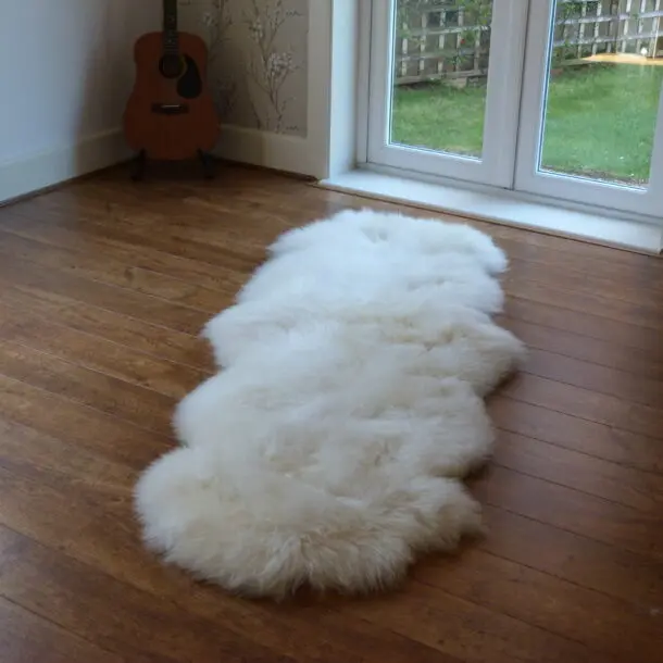 Natural British Double Sheepskin Rug