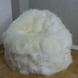 Sheepskin Bean Bag UK Ivory
