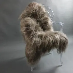 Icelandic Sheepskin Rug Taupe - Single: 95cm - 65cm