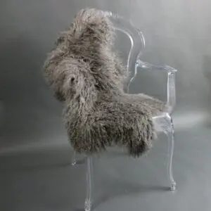 Mongolian Lambskin Rug Vole