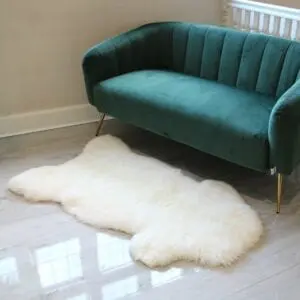 British Sheepskin Rug Natural Single Medium