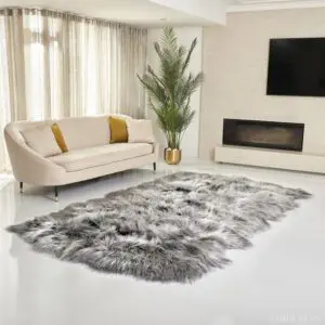 Icelandic Sheepskin Rug 12 Skin Grey