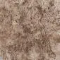 Rug-017a Close-up of a taupe sheepskin rug showing thick, textured wool fibres.