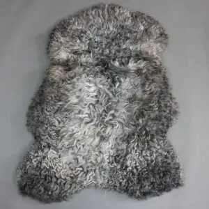 Curly Sheepskin Rug Natural Grey GOT155