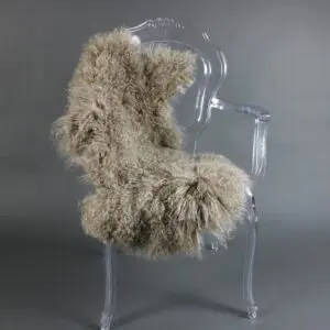 Mongolian Lambskin Rug Sand