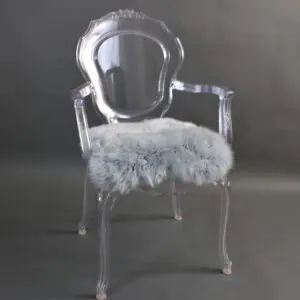 Sheepskin Seat Pad Steel Grey