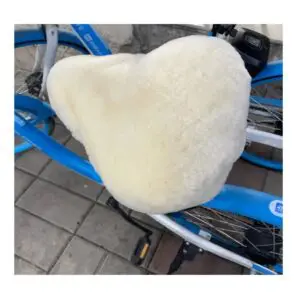 Sheepskin Bicycle Seat Cover - Ivory