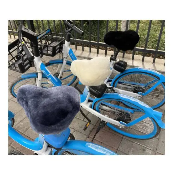 Sheepskin Bike Seat Cover