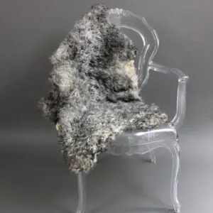 Curly Sheepskin Rug Natural Grey GOT229