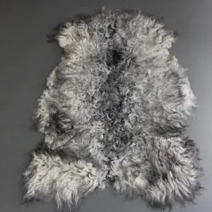 Curly Sheepskin Rug Natural Grey GOT238