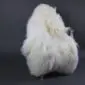 INS-XXL (5) Long-haired ivory Icelandic sheepskin rug with a thick, shaggy texture laid flat.