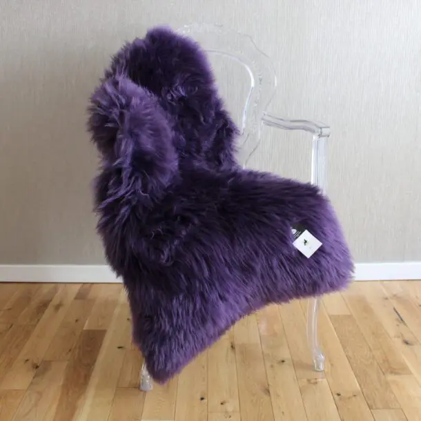 Sheepskin Rug Purple XL