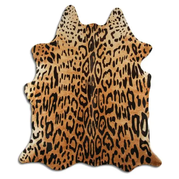 Jaguar Print Cowhide Rug C00816