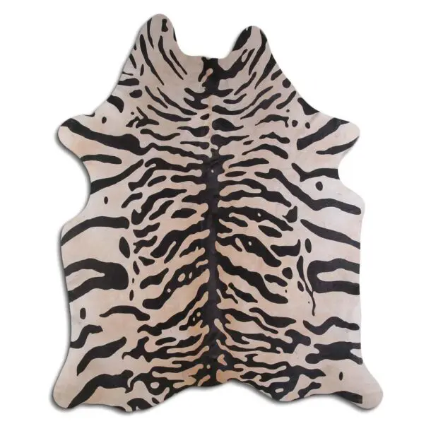 Cowhide Rug Tiger Print C00817