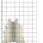 Cowhide Rug C00849 (2) Natural grey cowhide rug with organic edges shown on a measuring grid.