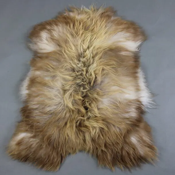 Natural Rusty Grey Icelandic Sheepskin Rug INRG16