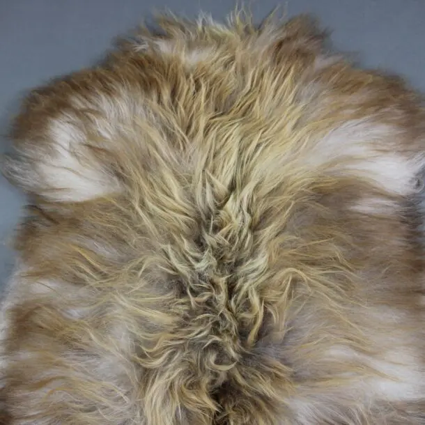 Natural Rusty Grey Icelandic Sheepskin Rug INRG16