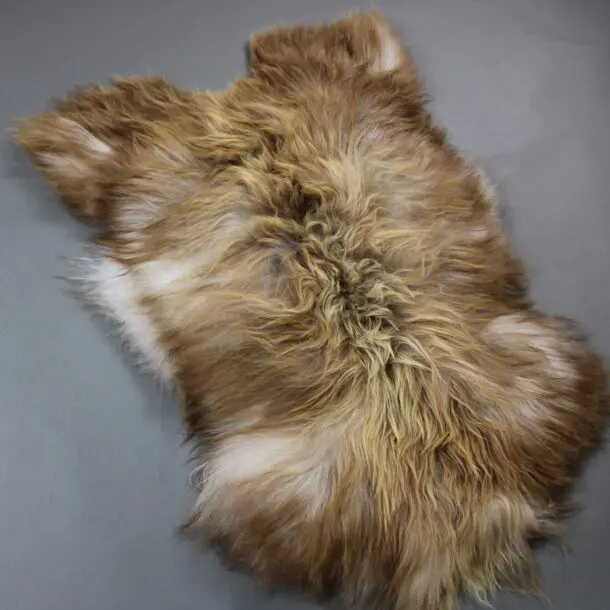 Natural Rusty Grey Icelandic Sheepskin Rug INRG16