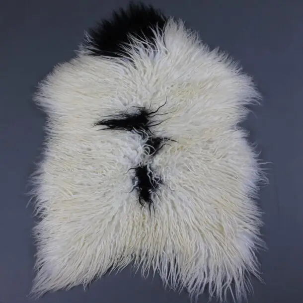 Natural Curly Icelandic Sheepskin Rug Mixed