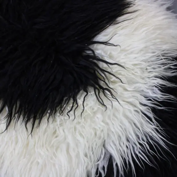 Natural Curly Icelandic Sheepskin Rug Mixed