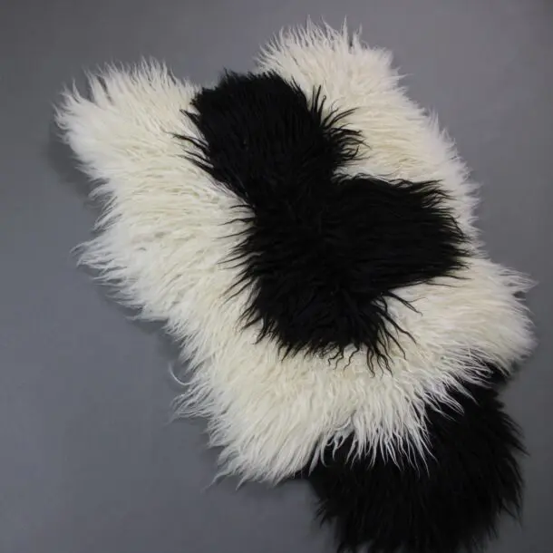 Natural Curly Icelandic Sheepskin Rug Mixed