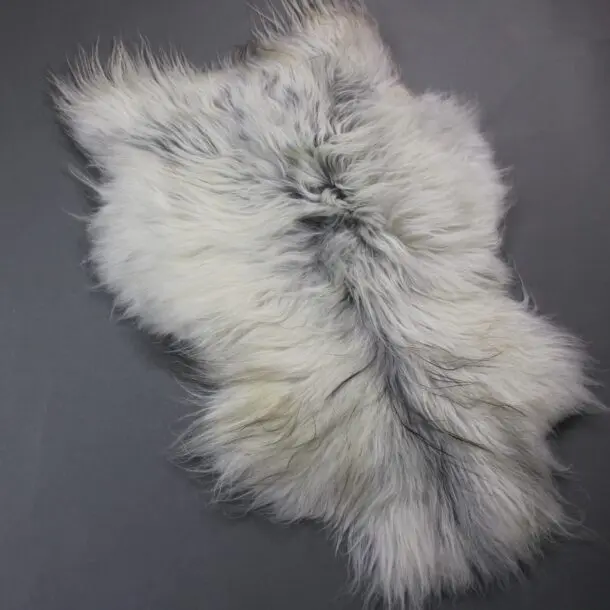 Natural Grey Icelandic Sheepskin Rug ING383