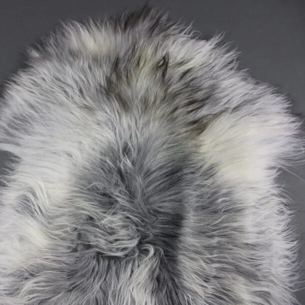 Natural Grey Icelandic Sheepskin Rug ING384