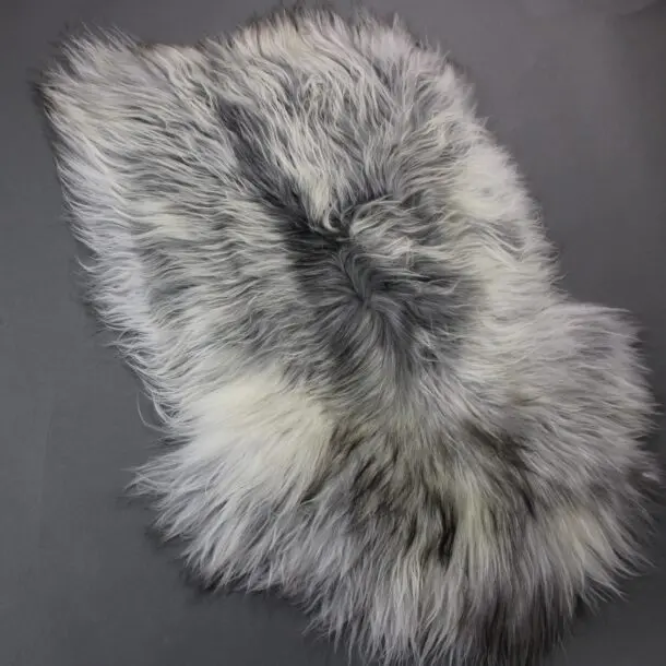 Natural Grey Icelandic Sheepskin Rug ING384