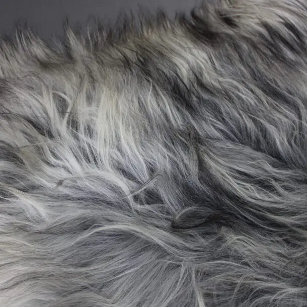 Natural Grey Icelandic Sheepskin Rug ING385