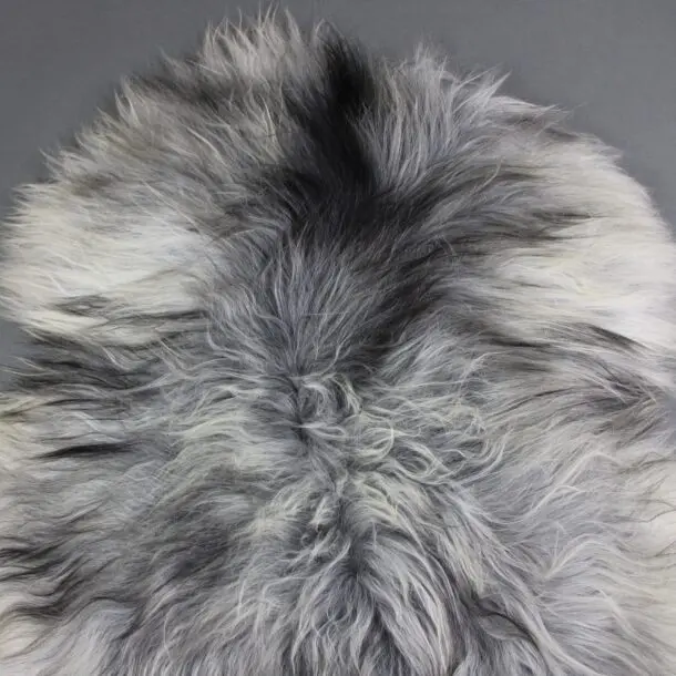 Natural Grey Icelandic Sheepskin Rug ING385