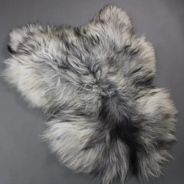 Natural Grey Icelandic Sheepskin Rug ING385